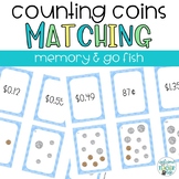 Counting Coins Money Math Station: Matching Games