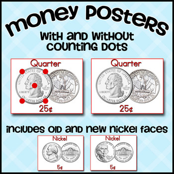 Preview of Counting Coins Money Posters