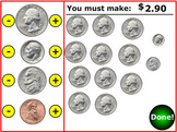 Counting Coins Money Practice Simulation