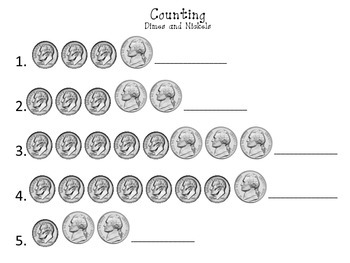 MONEY: Counting Coins: Part 2: Mixed Coins by Simply Special Ed | TpT