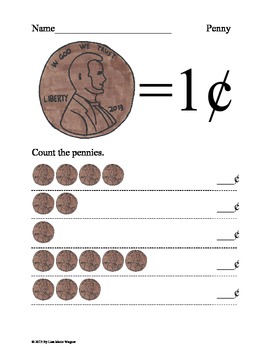 Counting Coins - Pennies, N... by Lisa Marie | Teachers Pay Teachers
