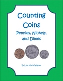 Counting Coins - Pennies, Nickels, and Dimes Worksheets