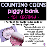 Counting Coins - Piggy Bank Math Craftivity - Bulletin Boa