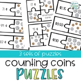 Counting Coins Puzzles: Money Math Stations