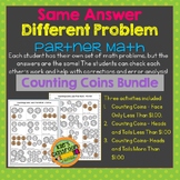 Counting Coins - Same Answer/Different Problem Partner Mat