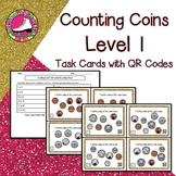 Counting Coins Task Cards - Level 1