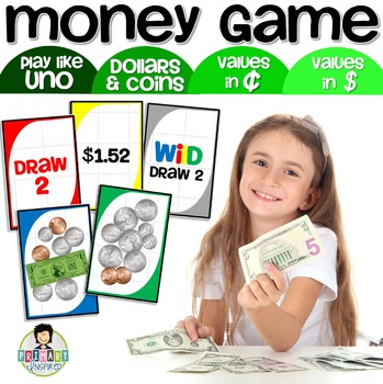 Preview of Counting Money Card Game Dollars & Coins