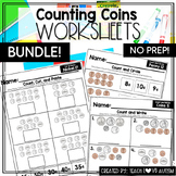 Counting Coins No Prep Worksheets Counting and Adding Money