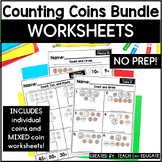 Counting Coins Worksheet | Counting Money Bundle | U.S. Co