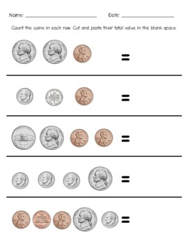 Counting Coins Worksheets by SpEdMath04 | TPT