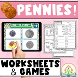 Counting Coins Worksheets, Coin Identification, Money Word
