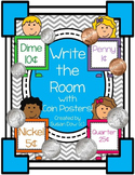 Counting Coins Write the Room & Coin Posters