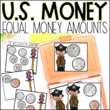 Counting Coins and Matching Equal Values Money Math Center