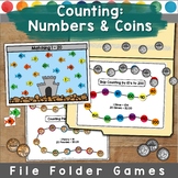 Counting and Coins File Folder Games