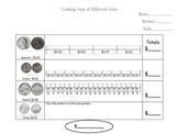 Counting Coins with Number lines