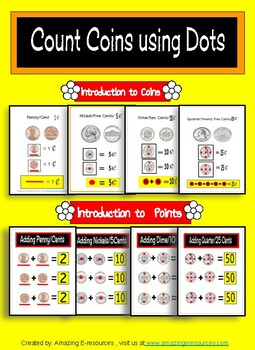 Preview of Count Money with Touch Numbers and Dots