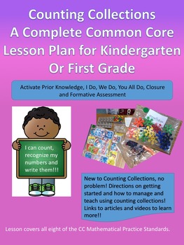 Preview of Counting Collection Lesson Plan for Kindergarten and First Grade