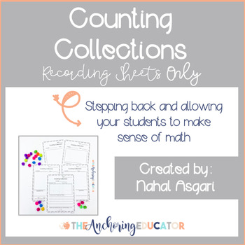 Preview of Counting Collections- RECORDING SHEETS ONLY- PDF and Google Slides Versions
