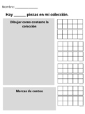 Counting Collections record sheet (Spanish)--contar colecciones
