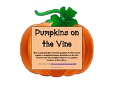 Counting, Comparing, Fall, Pumpkins, Math, Work Station, Math Talk