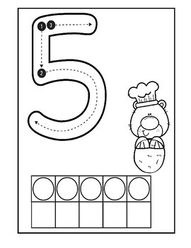 Counting Cookie Numbers Playdough Mats by Early Childhood Play and Learn