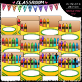(0-12) Counting Crayons Clip Art - Sequence, Counting & Ma