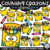 Counting Crayons Clipart