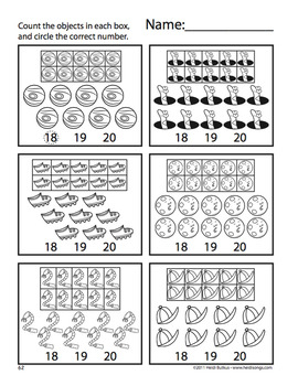 counting creatures 11 20 number worksheets set 4 heidi songs by
