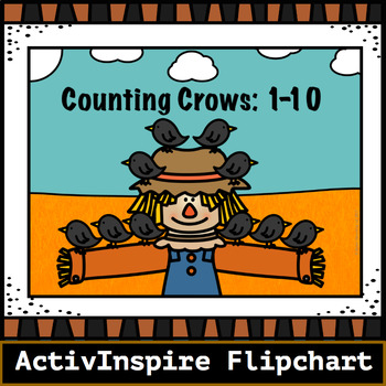 Preview of Counting Crows 1-10: ActivInspire Flipchart