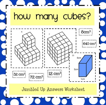 Counting Cubes: Volume of Cuboids by Nicola Waddilove | TpT