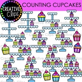 Counting Cupcakes Clipart {Counting Clipart}