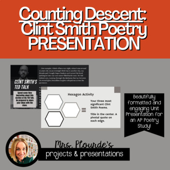 Preview of Counting Descent: Unit Study of Clint Smith's TED Talks & Poetry PRESENTATION