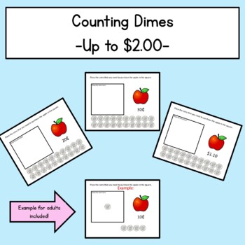 Preview of Counting Dimes - Google Slides