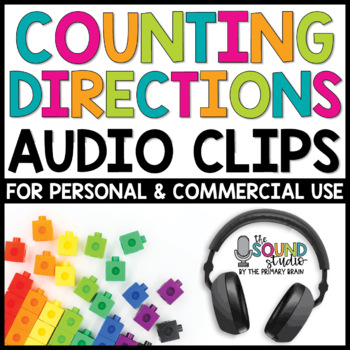 Preview of Counting Directions Audio Clips for Digital Resources FREEBIE