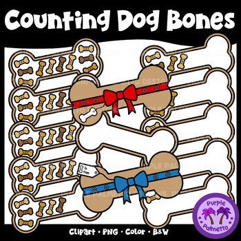 Preview of Counting Dog Bones Clipart