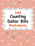 Counting Dollar Bills Worksheets
