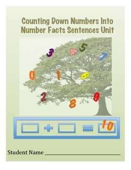 Preview of Counting Down Numbers into Number Fact Sentences Unit