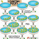 Counting Ducks In A Bird Bath ClipArt - Spring Counting Co