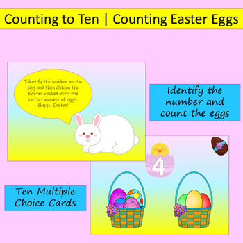 Counting Easter Eggs | Counting to Ten by amzSLP | TPT