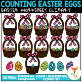 Counting Easter Eggs Spring Math Clip Art Commercial Use