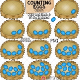 Counting Eggs In A Nest ClipArt - Spring Counting Commerci