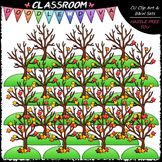(0-20) Counting Fall Leaves Clip Art - Counting & Math Cli