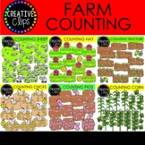 Counting Farm Clipart Bundle {Six Counting Clipart Sets}