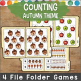 Counting File Folder Games FALL THEME