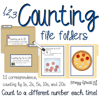 Preview of Counting File Folders for Special Education