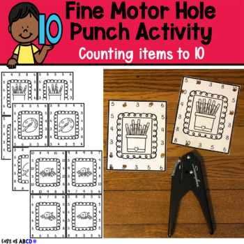 Preview of Counting Fine Motor Hole Punch Activity