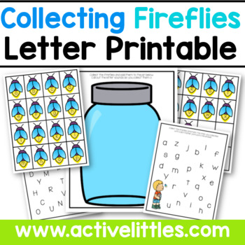 Preview of Counting Fireflies Letter Printable