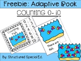 Counting Fish Adaptive Book Freebie