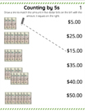 Counting Five Dollar Bills - Functional Academics