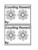 Counting Flowers Emergent Reader Book in Black&white for P